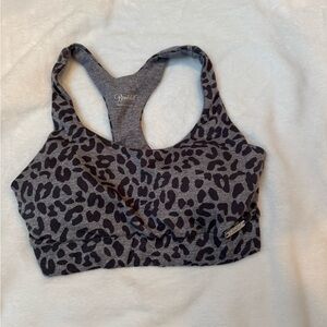 Bombshell sportswear ￼cheetah razorback bra